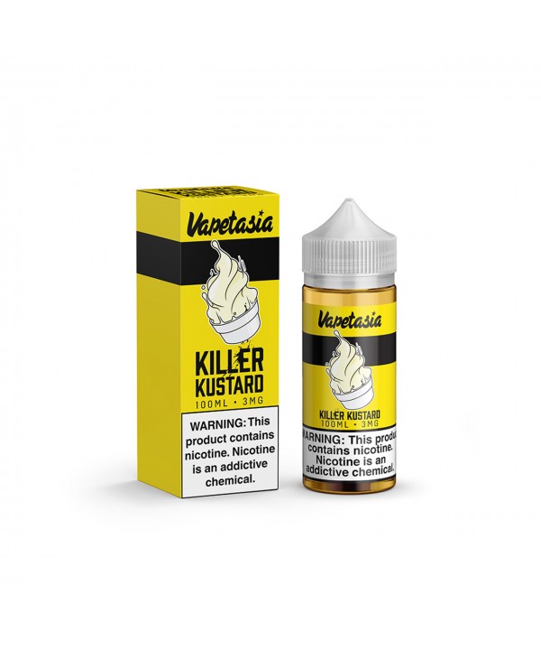 KILLER KUSTARD BY VAPETASIA E-LIQUID | 100 ML CREAMY CUSTARD FLAVOR E-JUICE