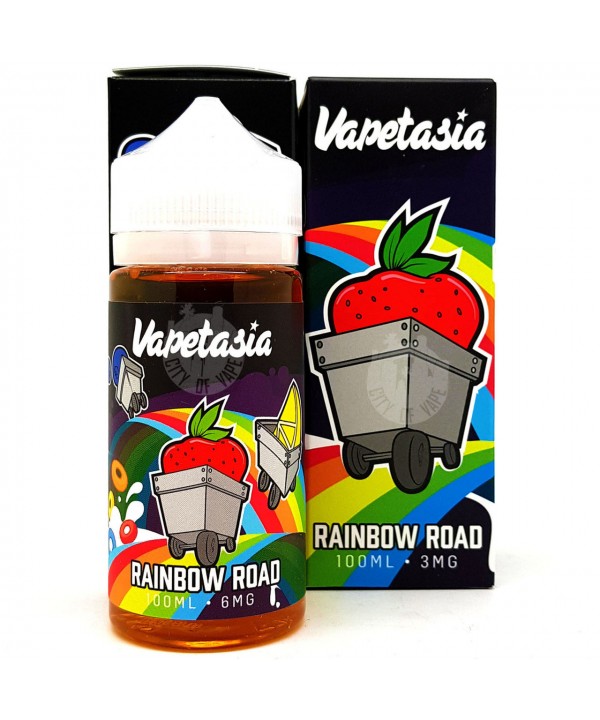 RAINBOW ROAD BY VAPETASIA E-LIQUID | 100 ML CITRUS BERRIES TANGY FRUIT AND MILK FLAVOR E-JUICE