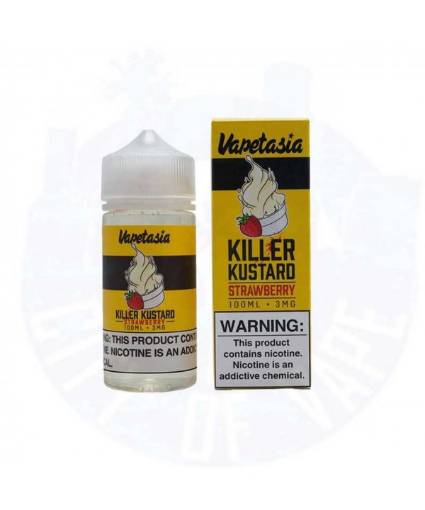 KILLER KUSTARD STRAWBERRY BY VAPETASIA E-LIQUID | 100 ML STRAWBERRY CUSTARD FLAVOR E-JUICE