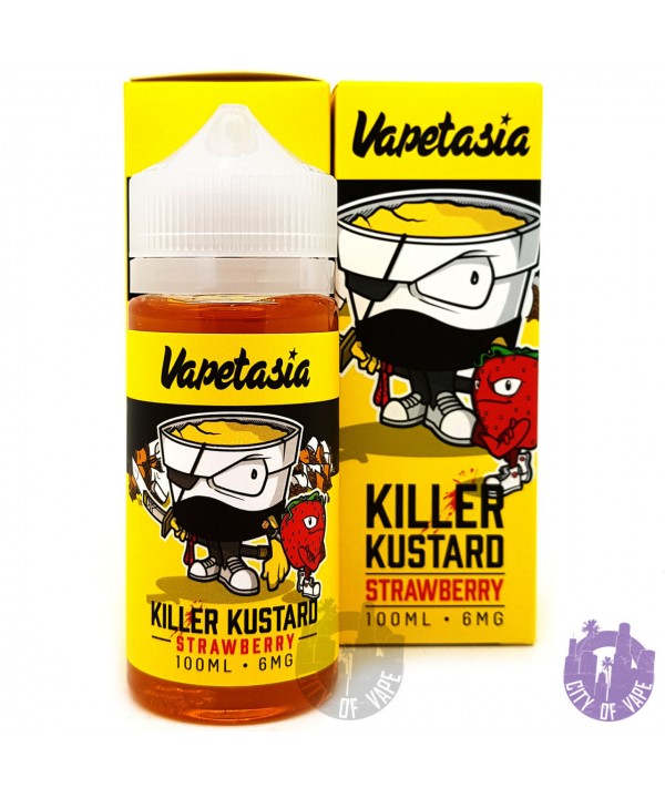 KILLER KUSTARD STRAWBERRY BY VAPETASIA E-LIQUID | 100 ML STRAWBERRY CUSTARD FLAVOR E-JUICE