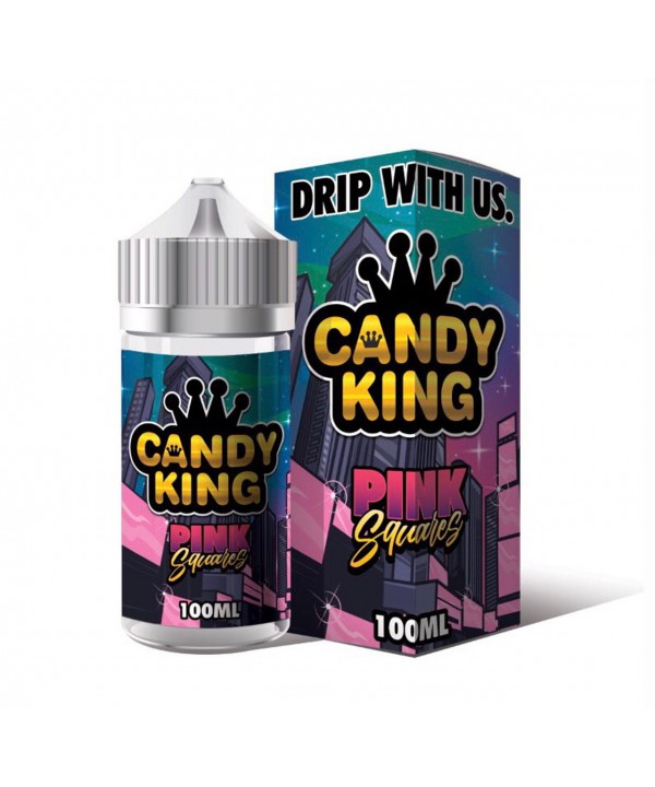 PINK SQUARES BY CANDY KING | 100 ML CHEWY STRAWBER...