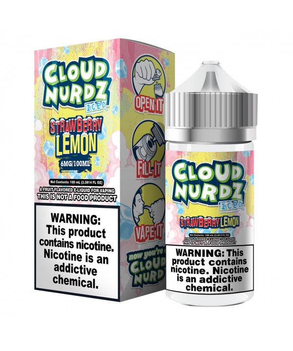 STRAWBERRY LEMON ICED BY CLOUD NURDZ | 100 ML E-LIQUID