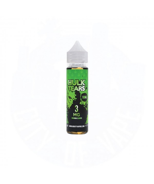 HULK TEARS BY MIGHTY VAPORS | 60 ML SOUR WATERMELON APPLE CANDY & BERRIES FLAVOR E-LIQUID