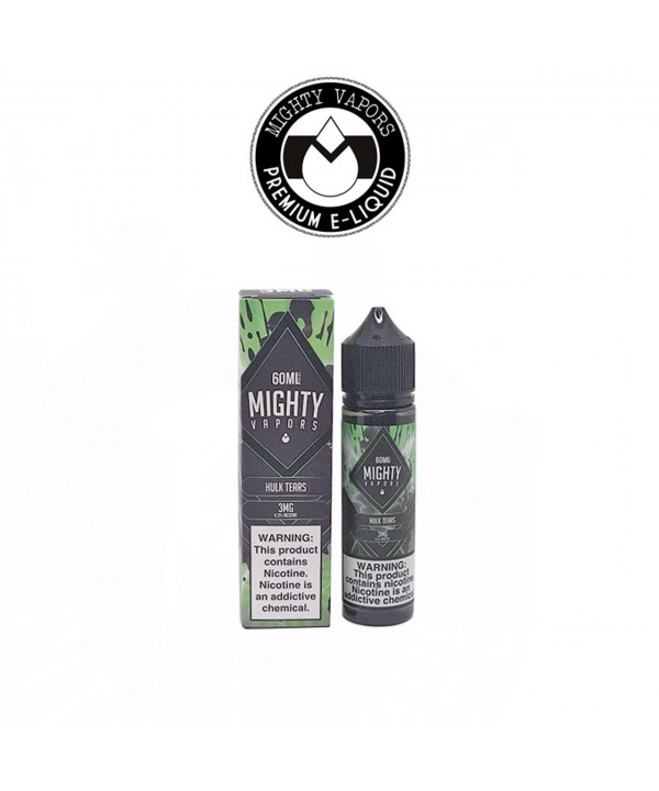 HULK TEARS BY MIGHTY VAPORS | 60 ML SOUR WATERMELON APPLE CANDY & BERRIES FLAVOR E-LIQUID