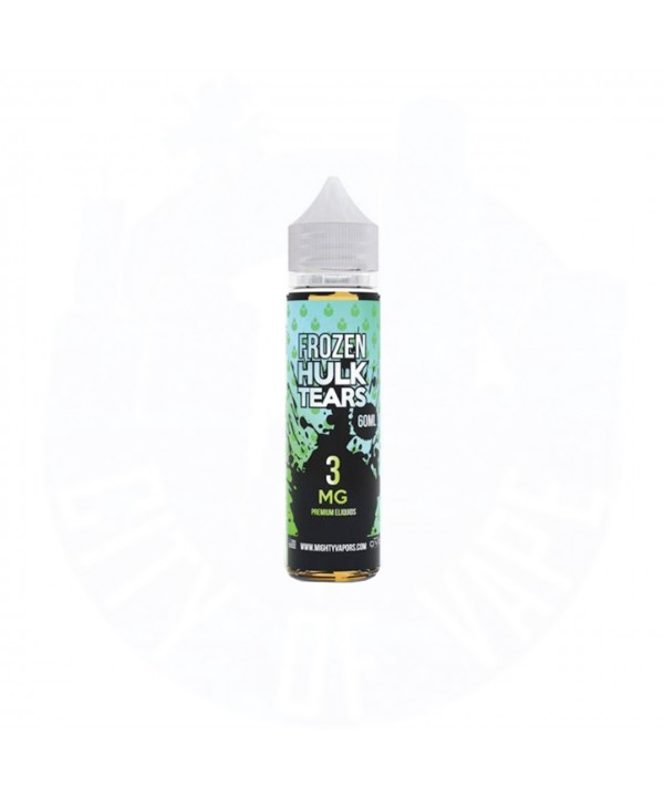 FROZEN HULK TEARS BY MIGHTY VAPORS | 60 ML SOUR WATERMELON APPLE CANDY $ BERRIES WITH MENTHOL FLAVOR E-LIQUID