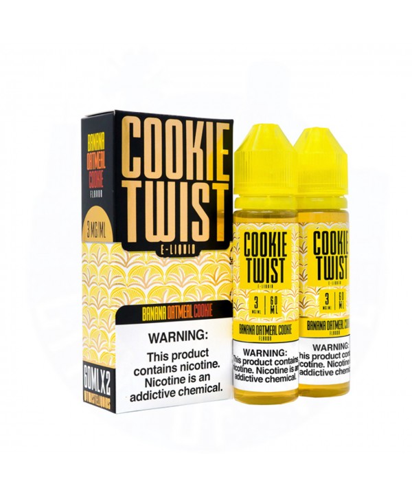 BANANA AMBER BY TWIST E-LIQUIDS | 60 ML X 2 | BANANA OATMEAL COOKIE FLAVOR E-JUICE