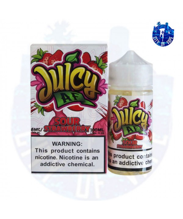 SOUR STRAWBERRY BY JUICY AF E-LIQUID | 100 ML