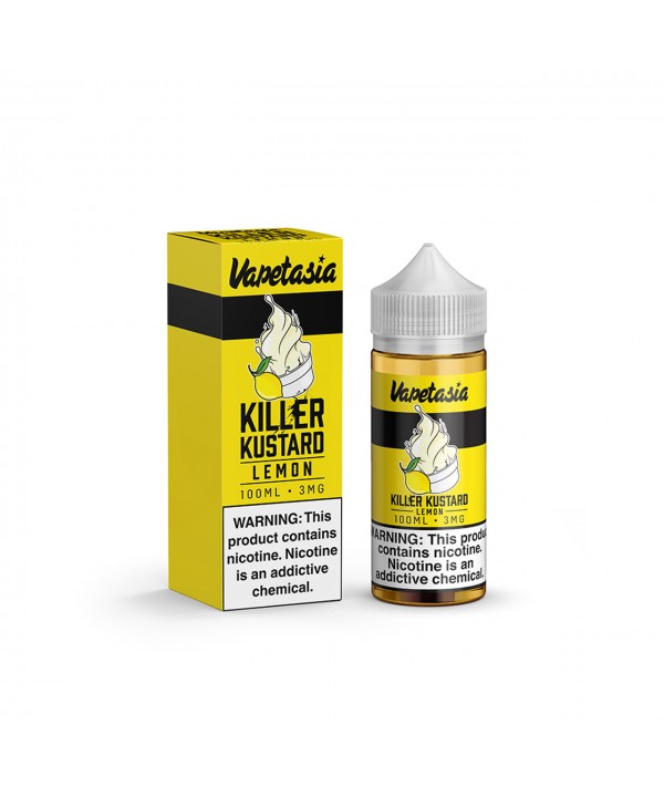 KILLER KUSTARD LEMON BY VAPETASIA E-LIQUID | 100 ML LEMON CUSTARD FLAVOR E-JUICE