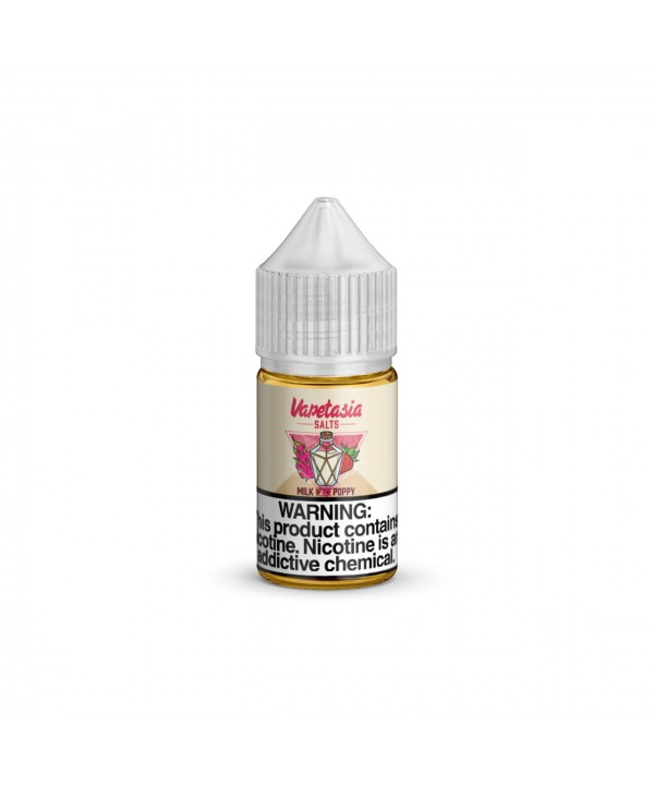 MILK OF THE POPPY BY VAPETASIA SALTS | 30 ML STRAWBERRY DRAGON FRUIT CREAM FLAVOR SALT NICOTINE