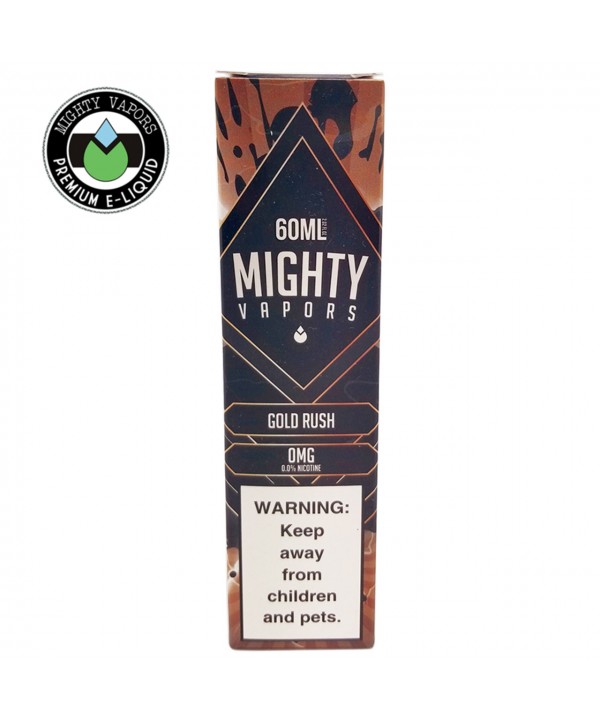 GOLD RUSH BY MIGHTY VAPORS | 60 ML VIRGINIA TOBACCO VANILLA CARAMEL TOBACCO FLAVOR E-LIQUID