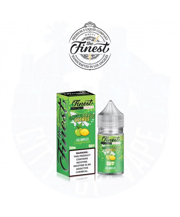 GREEN APPLE CITRUS SALT NICOTINE BY THE FINEST E-LIQUID | 30 ML