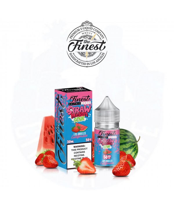 STRAW MELON SOUR SALT NICOTINE BY THE FINEST E-LIQ...